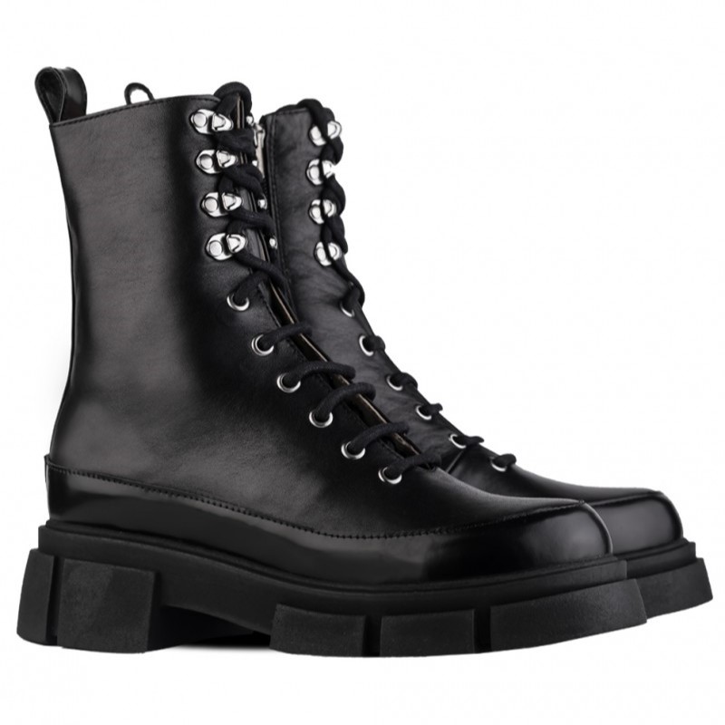 RABBIT LOAFERS  - Онлайн магазин женской и мужской обуви БОТИНКИ ЖЕНСКИЕ "NIVEL BLACK" RD-109-026