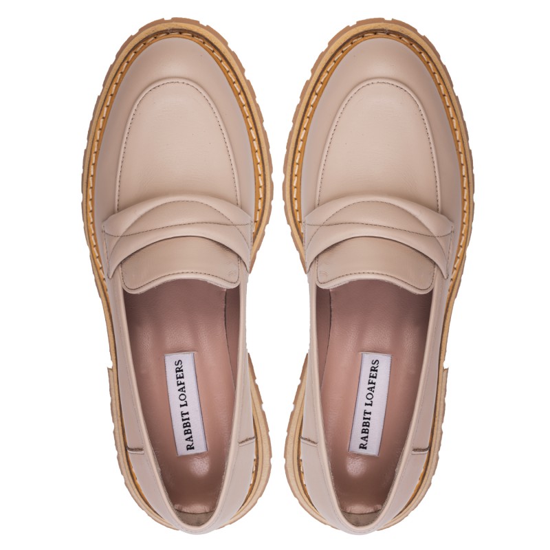 RABBIT LOAFERS - SHOP ONLINE WOMAN"S LOAFERS "LAURA BROWN" RLW-108-048