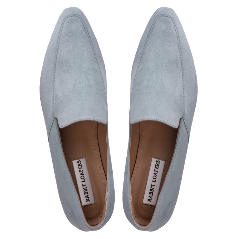 RABBIT LOAFERS - SHOP ONLINE WOMAN"S LOAFERS "PAOLA BLUE" RLW-107-031